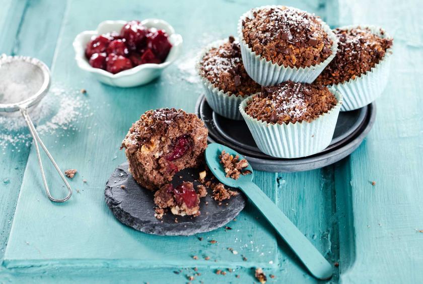Vegane Schoko-Kirschmuffins | Simply Yummy