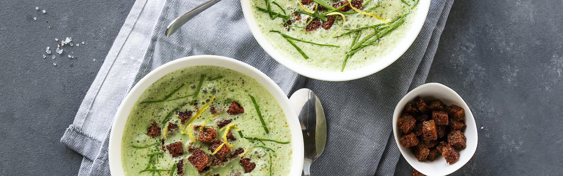 Barlauchsuppe Mit Frischkase