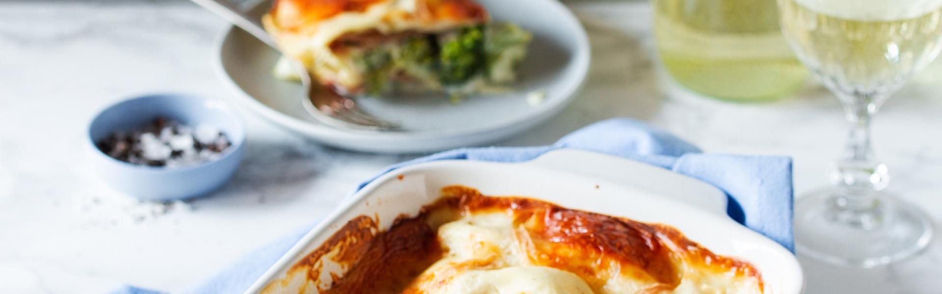 Brokkoli-Lasagne mit Schinken | Rezepte von Simply Yummy