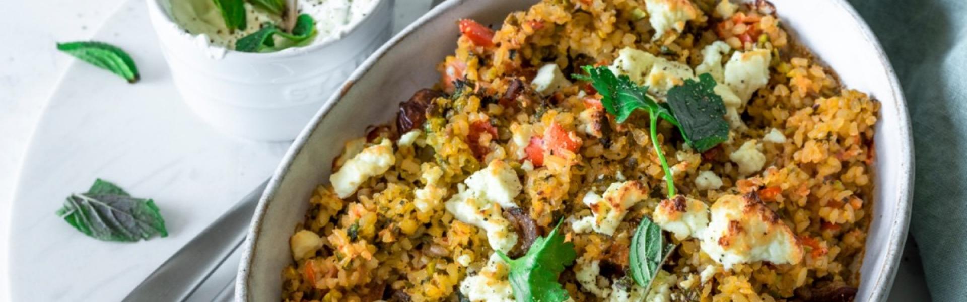 Bulgur-Auflauf mit Schafskäse im Cookit | Simply Yummy