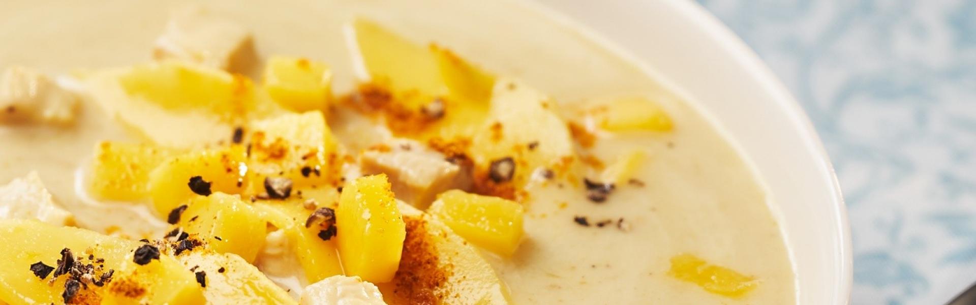 Geflügelcremesuppe auf indische Art im Cookit | Simply Yummy