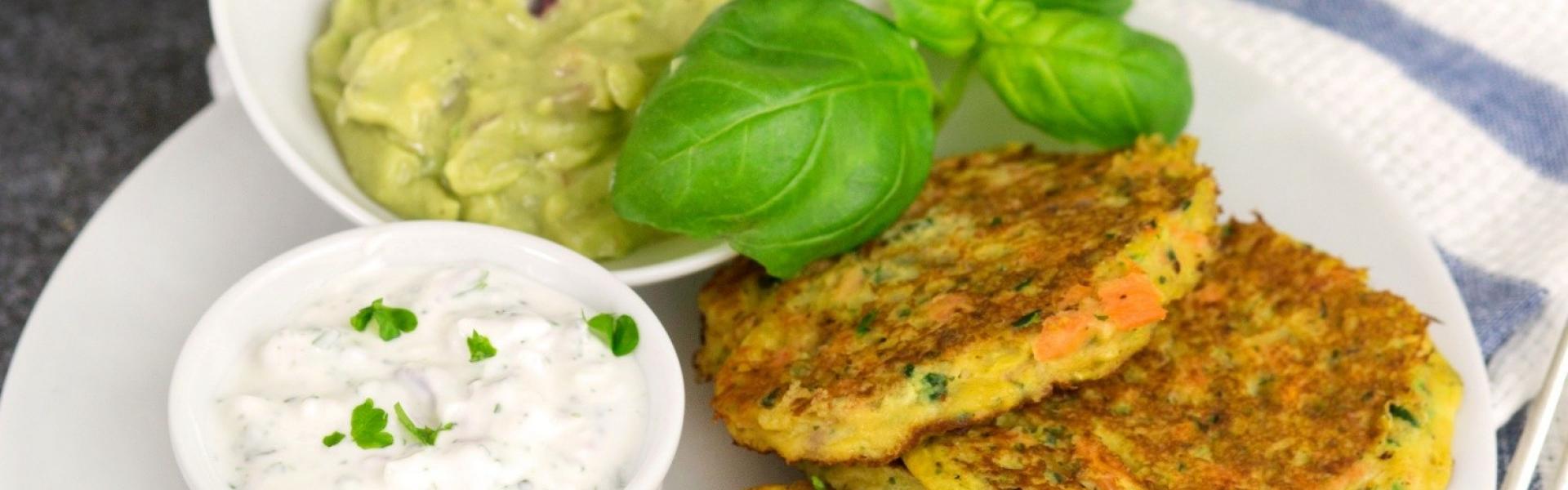 Gemüsetaler mit zweierlei Dips im Cookit | Simply Yummy