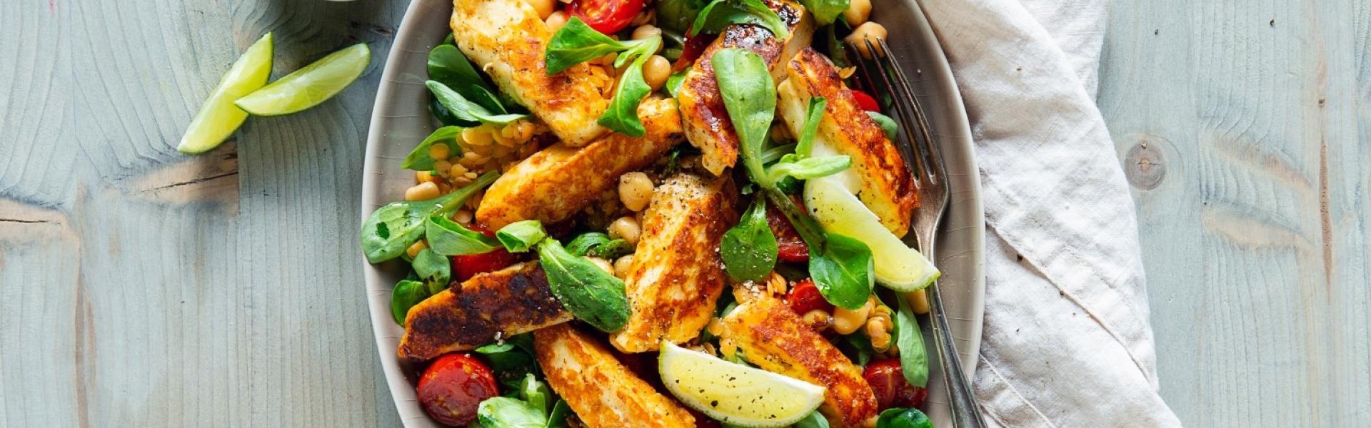 Halloumi Salat – lauwarm und so einfach | Simply Yummy