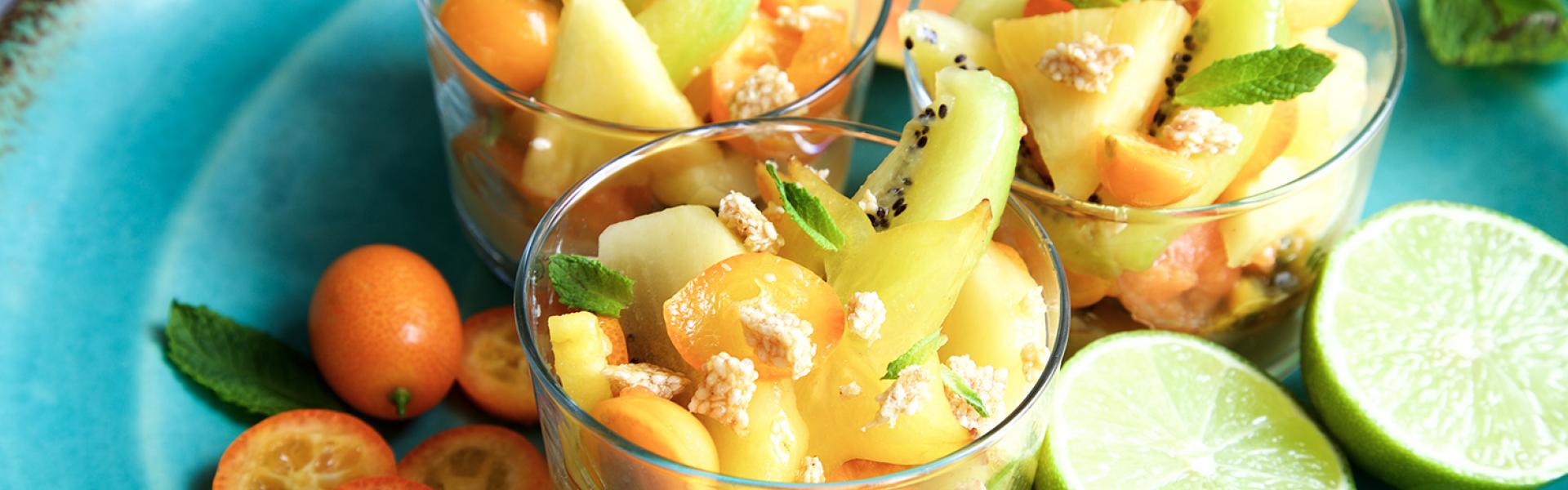 Tropischer Fruchtsalat mit Mangocreme | Simply Yummy