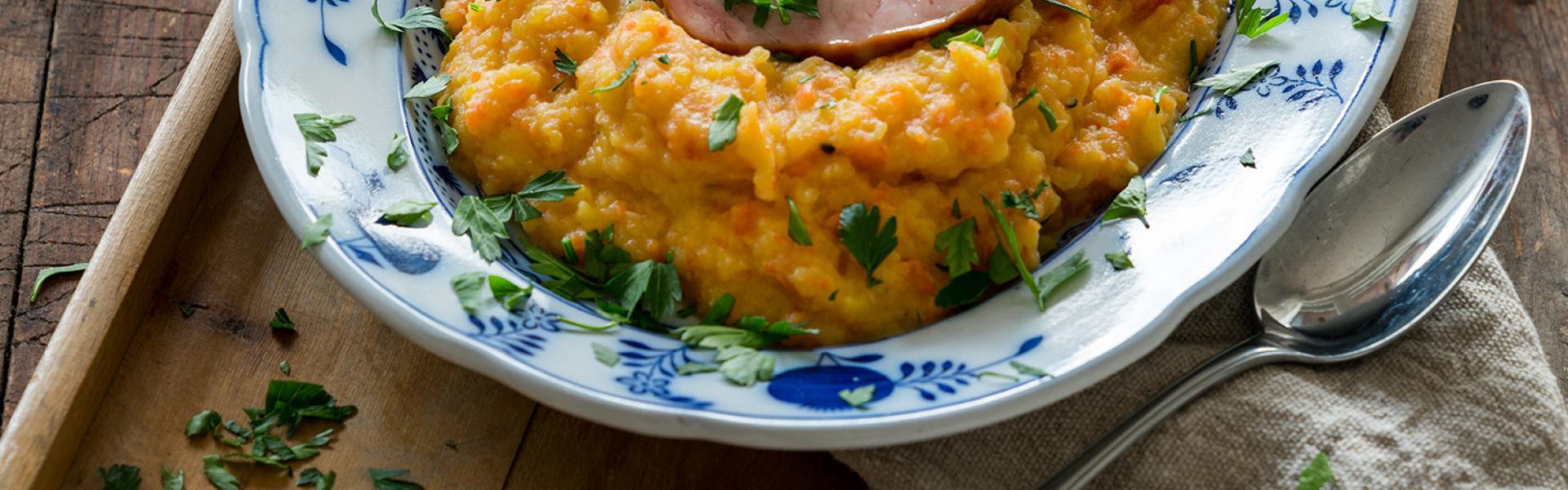 Steckrübenmus mit Kasseler im Cookit | Simply Yummy