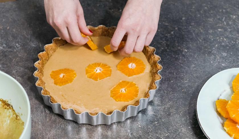 Mandarinen-Tarte mit Grießcreme | Simply Yummy