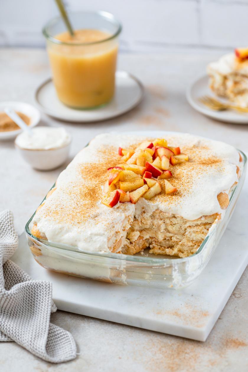 Cremiges Apfel-Tiramisu mit Mascarpone und Zimt
