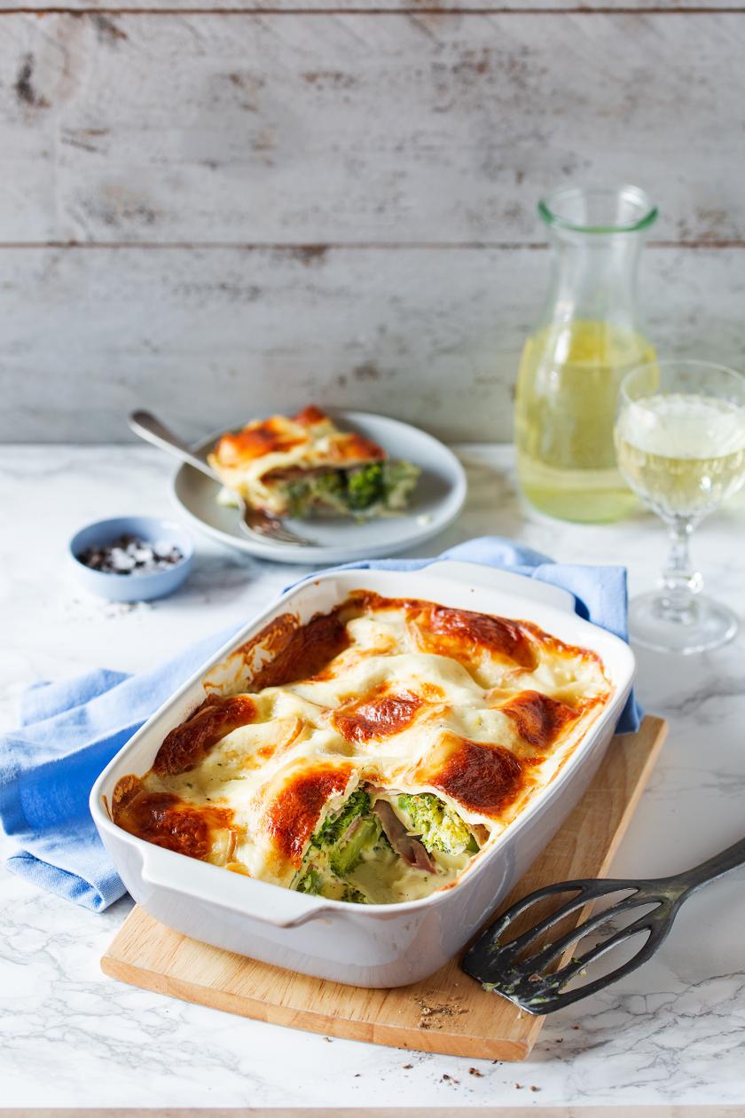 Brokkoli-Lasagne mit Schinken | Rezepte von Simply Yummy