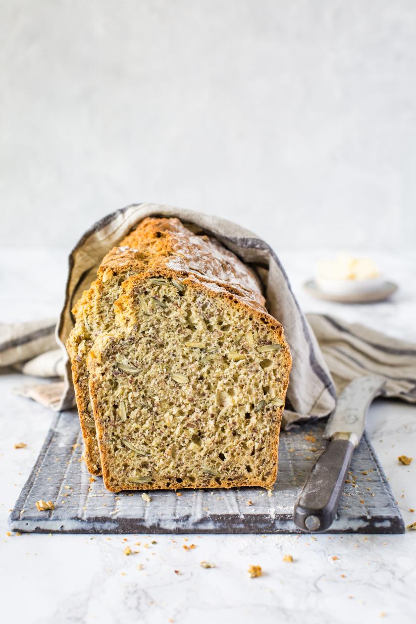 Dinkelbrot ohne Hefe backen mit Buttermilch | Simply Yummy