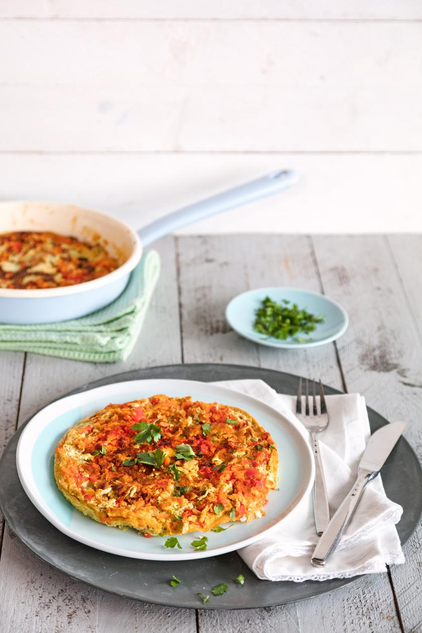 Schnelle Frittata mit Lieblingsgemüse