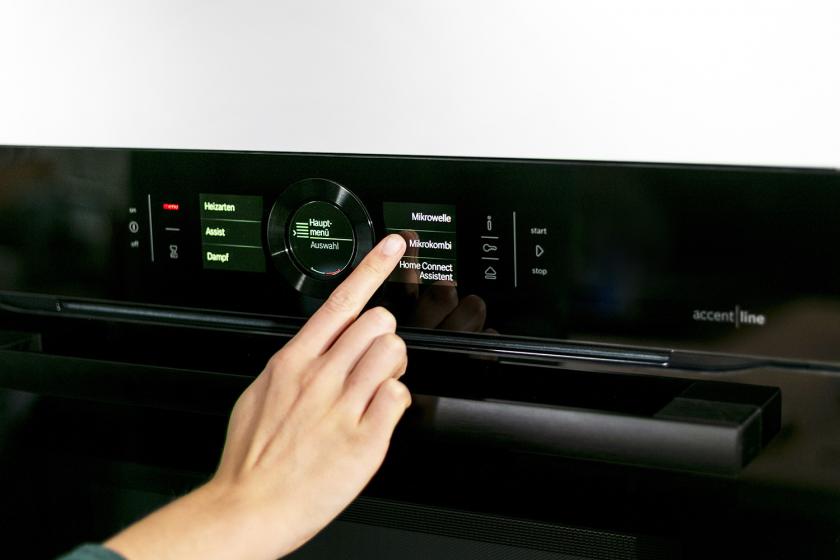 Der Ofen wird eingeschaltet.