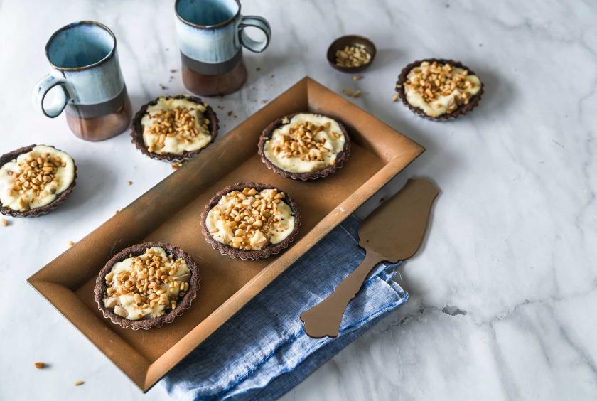 Kleine Schoko-Birnen-Tartes