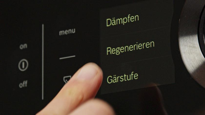 Backofen wird auf Gärstufe eingestellt.