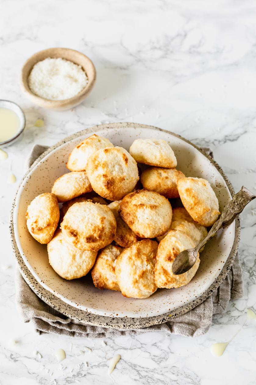 Kokosmakronen mit Milchmädchen