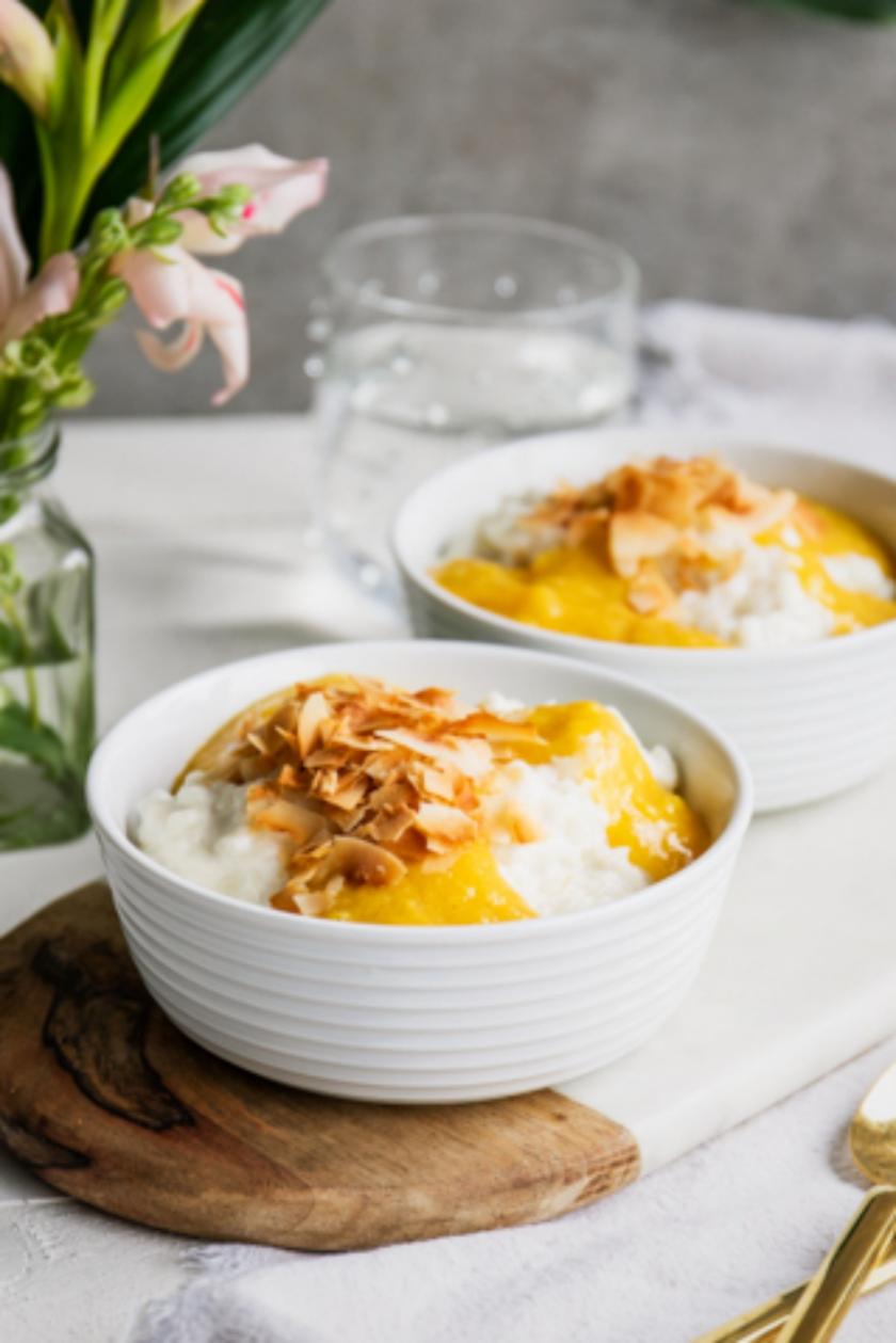 Kokosmilchreis mit Mangosoße im Cookit | Simply Yummy