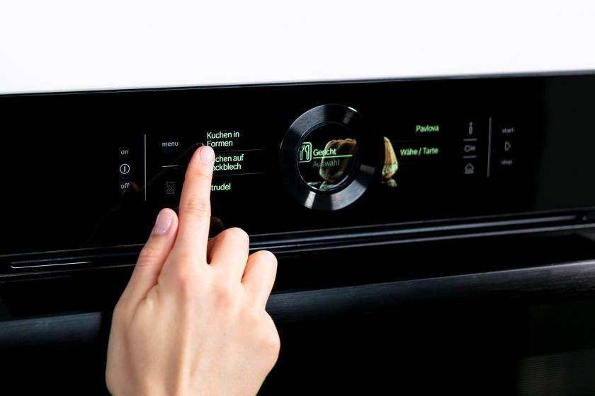 Der Backofen wird eingeschaltet.