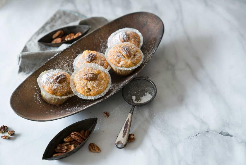 Kürbismuffins mit Pekannüssen | Rezepte von Simply Yummy