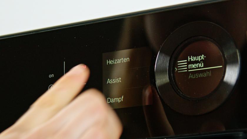 Backofen wird auf Dämpfen eingestellt.