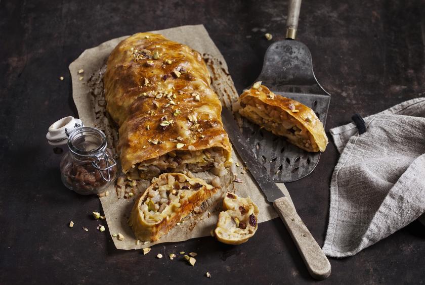 Winterstrudel mit Äpfel und Birnen