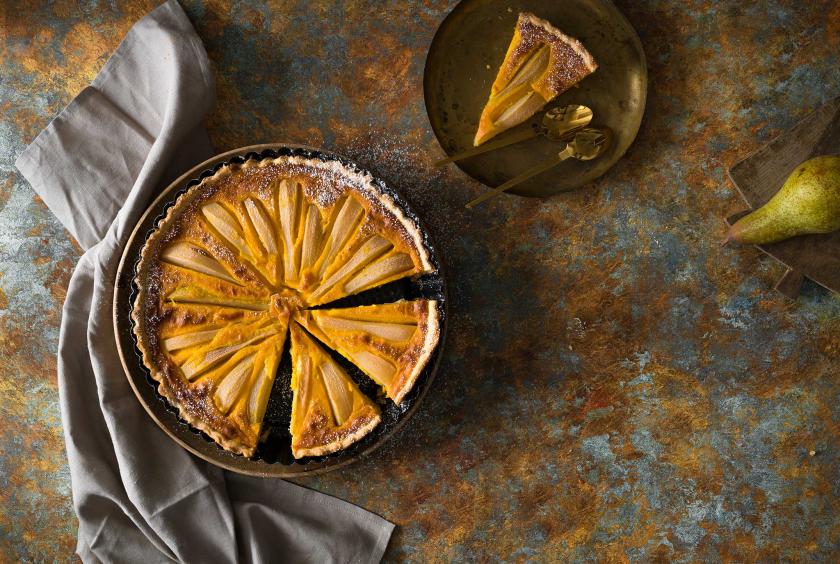 Birnentarte mit Kürbisfüllung