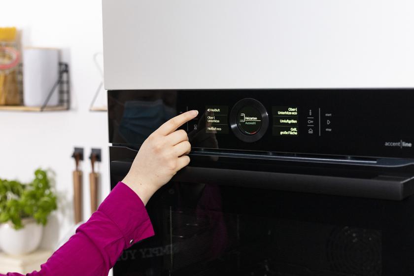 Der Backofen wird vorgeheizt.