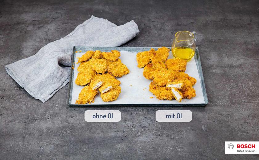 Chicken Nuggets selber machen richtig knusprig im Backofen