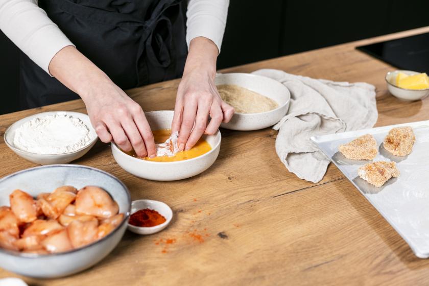 Chicken Nuggets selber panieren