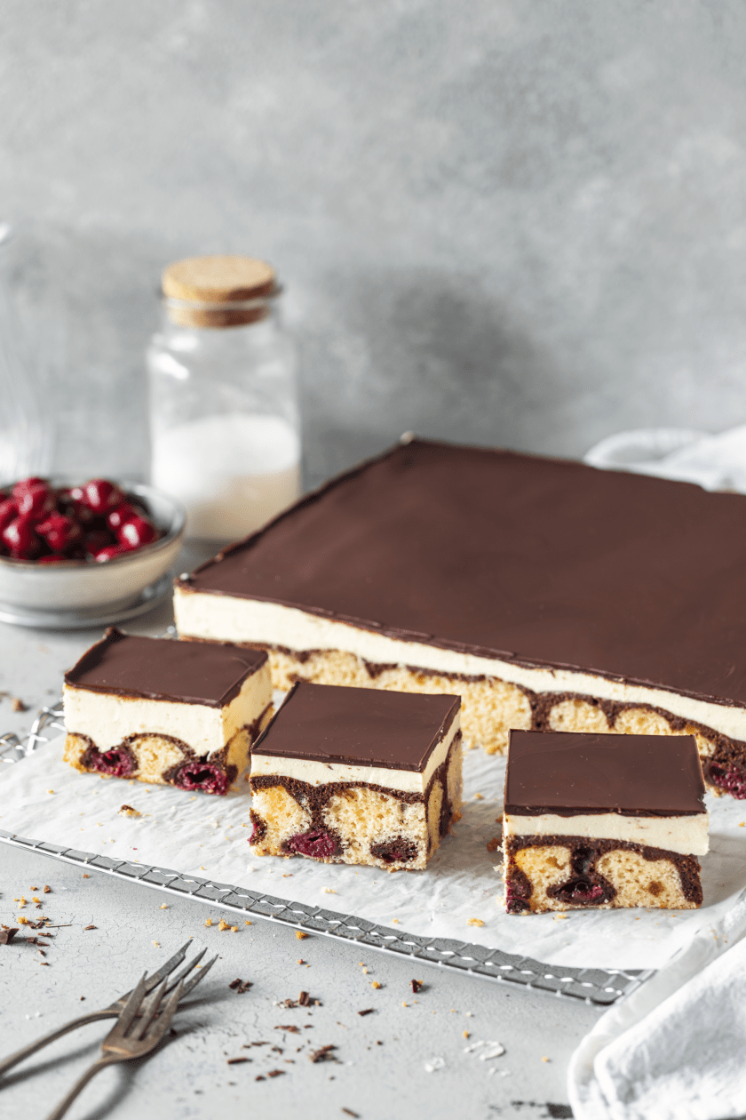 Saftige Donauwelle vom Blech nach Originalrezept