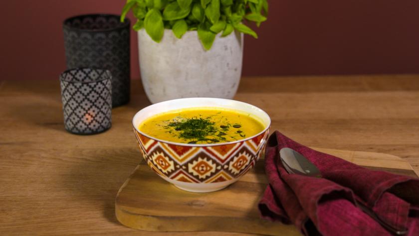 Kürbissuppe mit Dill