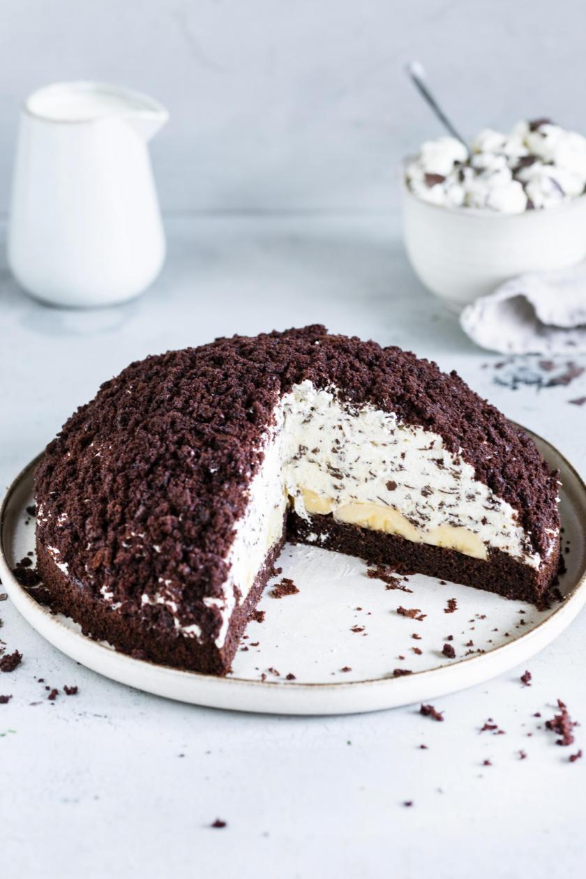 Maulwurfkuchen mit Bananen ganz einfach