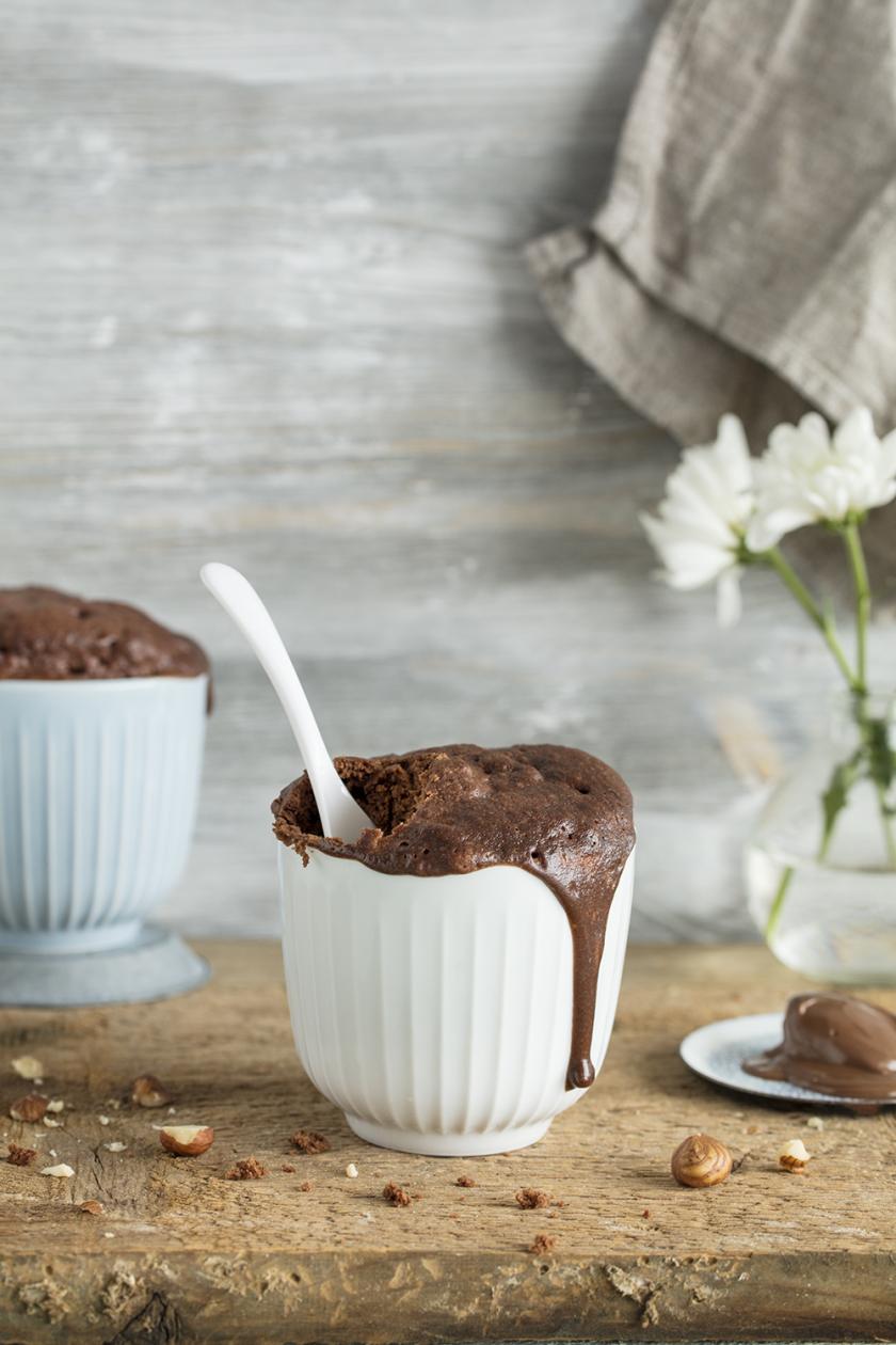 Nutella Tassenkuchen | Aus 3 Zutaten, in 3 Minuten fertig
