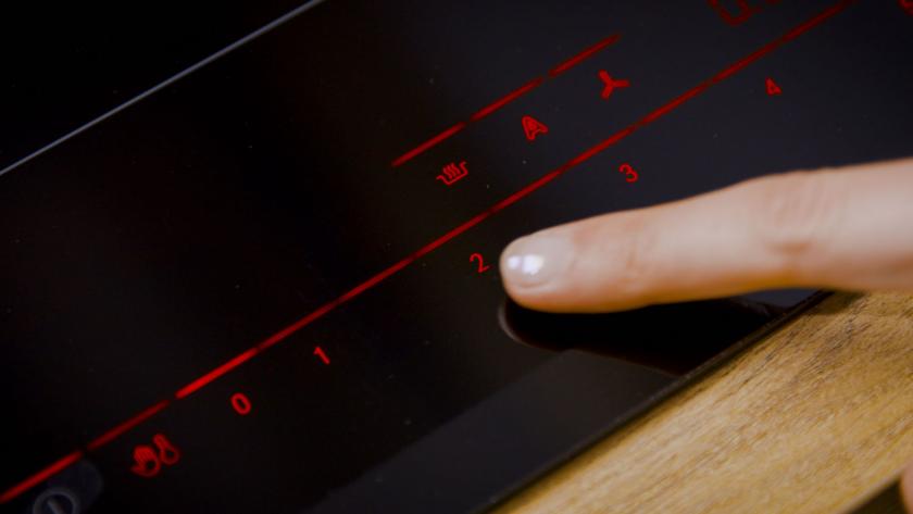 Der Herd wird eingestellt.