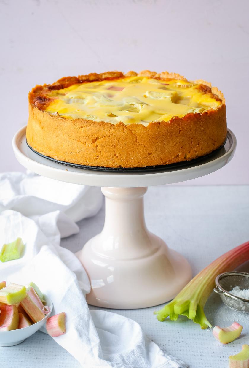 Rhabarberkuchen Auf Blech Mit Pudding - Rezepte Suchen