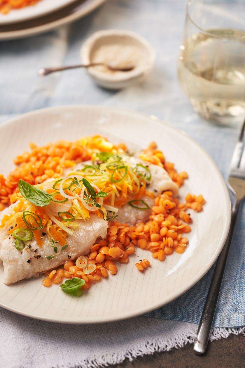 Rotbarschfilet mit Gemüsehaube im Cookit | Simply Yummy