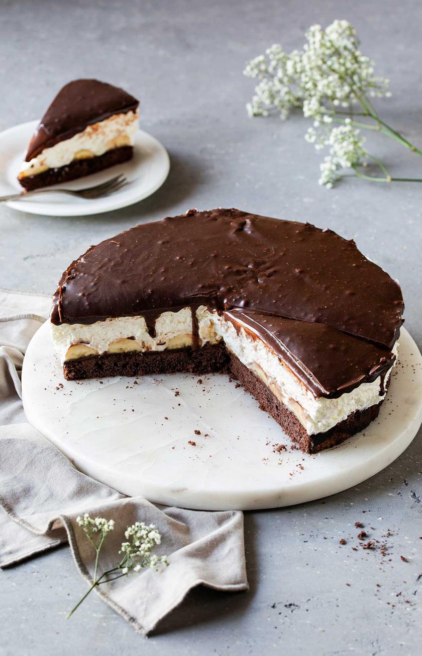 Schoko-Bananen-Torte mit Sahne und Nutella | Simply Yummy