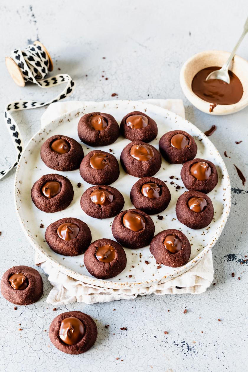 Schoko-Engelsaugen - gefüllt mit Schokolade