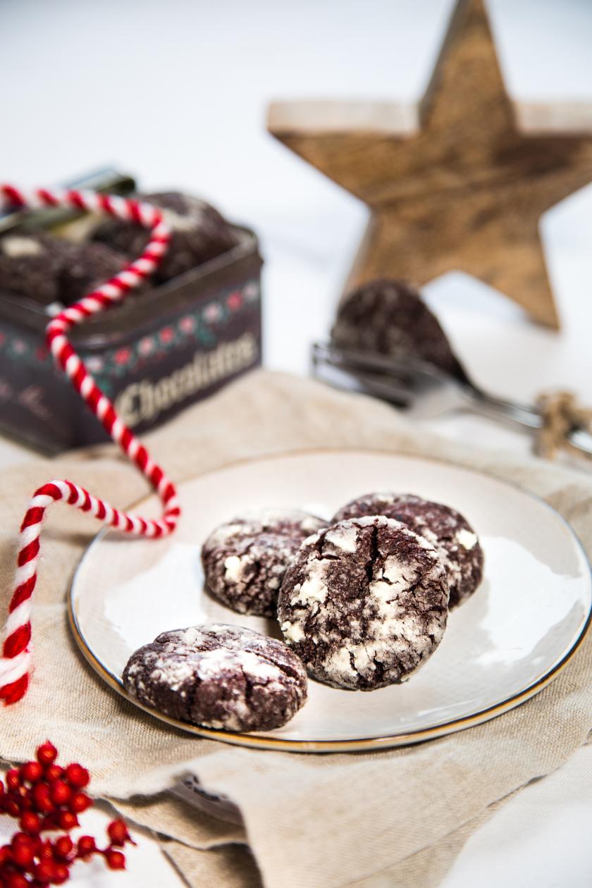 Vegane Crackle Cookies