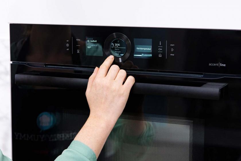 Backofen einstellen.