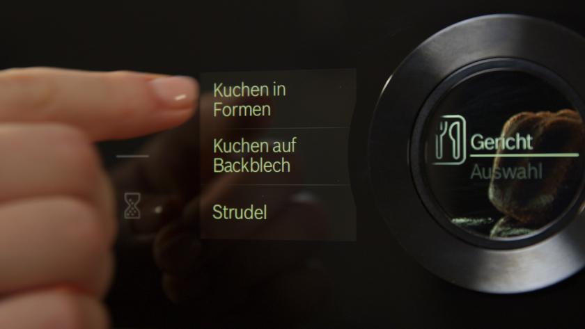 Der Backofen wird auf Kuchen in Formen eingestellt.