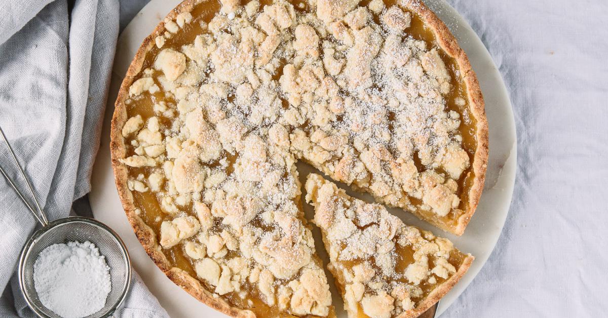 Apfelmuskuchen mit Streusel ruckzuck fertig | Simply Yummy