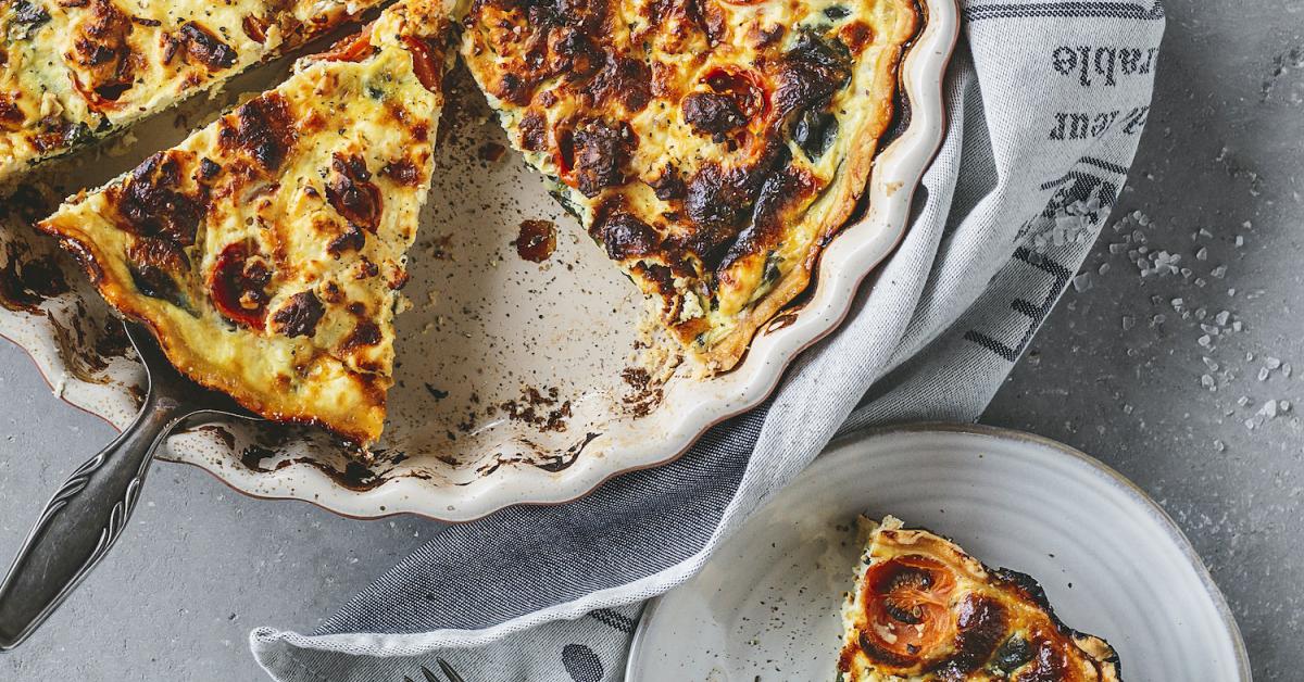 Bärlauch-Quiche mit Schafskäse | Rezepte von Simply Yummy