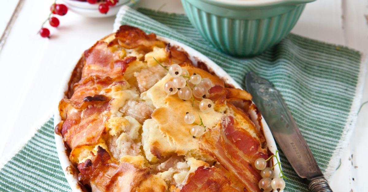 Birnenauflauf mit Speck | Rezepte von Simply Yummy