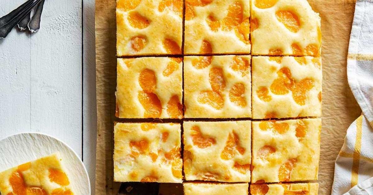 Buttermilchkuchen mit Mandarinen vom Blech | Simply Yummy