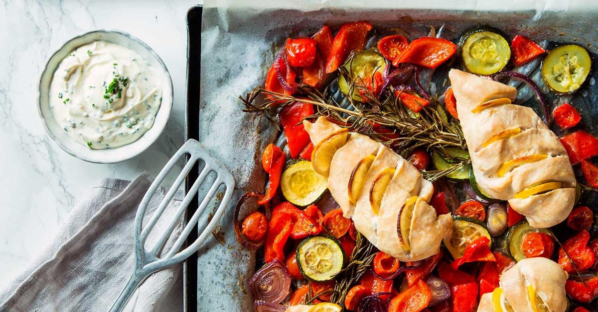 Hähnchenbrust mit Gemüse aus dem Ofen | Simply Yummy Hähnchenbrust mit Gemüse aus dem Ofen | Simply Yummy