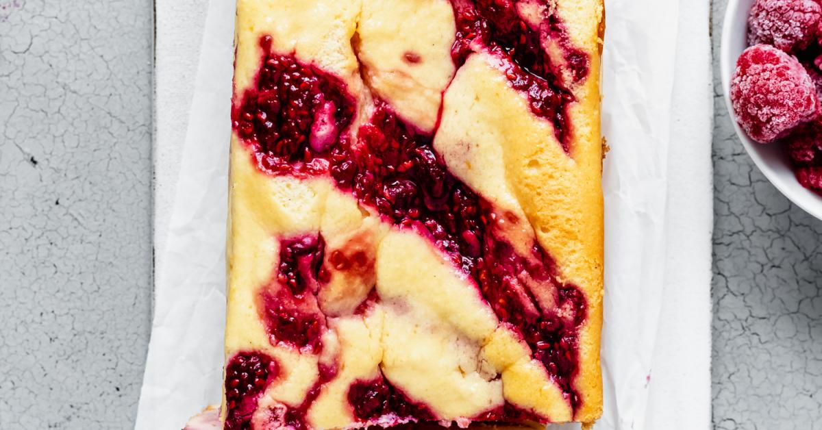 Käsekuchen aus der Kastenform mit Himbeer | Simply Yummy