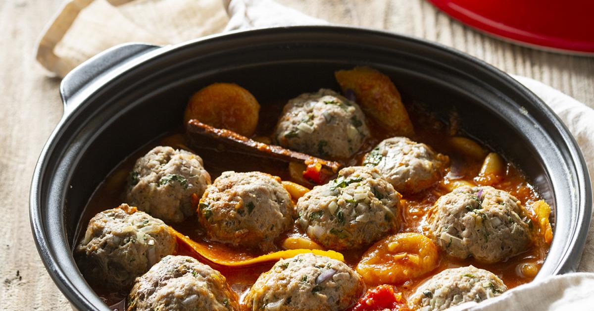 Kefta-Tajine mit Aprikosen und Mandeln | Simply Yummy