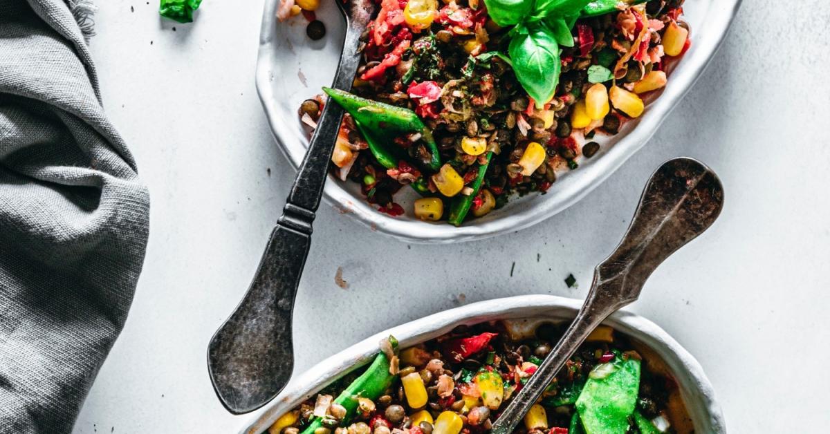 Linsensalat vegan mit Chili - bestes Rezept | Simply Yummy
