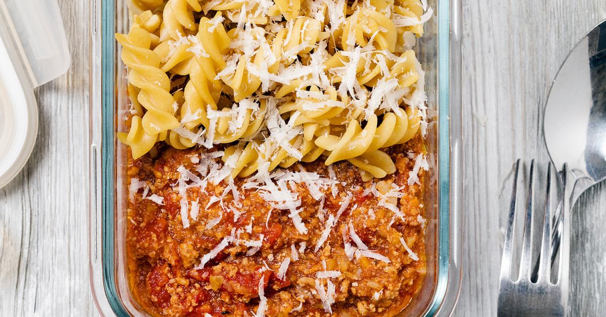 Nudeln mit Bolognese Meal Prep | Rezepte von Simply Yummy