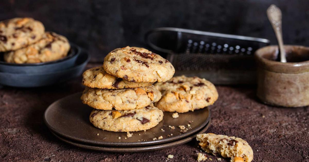 Vegane Cookies mit gesalzenen Cashewkernen | Simply Yummy