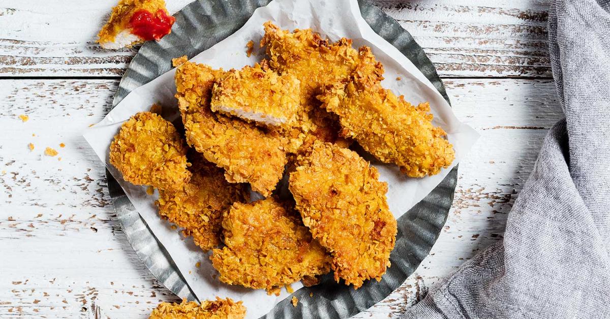 Chicken Nuggets selber machen - richtig knusprig im Backofen